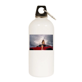 Amanda Pizziconi White Water Bottle With Carabiner