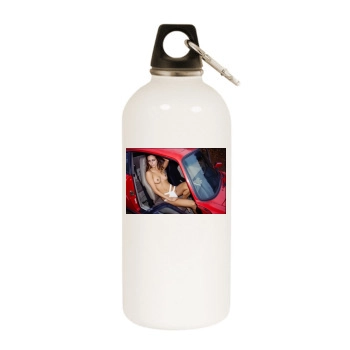 Amanda Pizziconi White Water Bottle With Carabiner