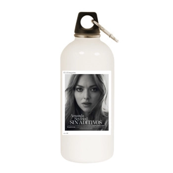 Amanda Seyfried White Water Bottle With Carabiner