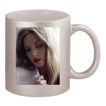 Amanda Seyfried 11oz Metallic Silver Mug