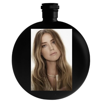 Amber Heard Round Flask