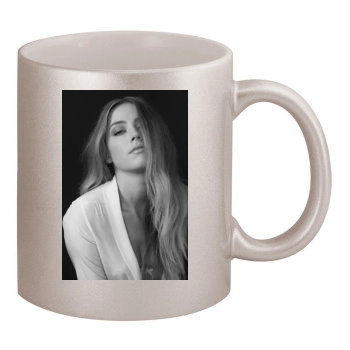 Amber Heard 11oz Metallic Silver Mug