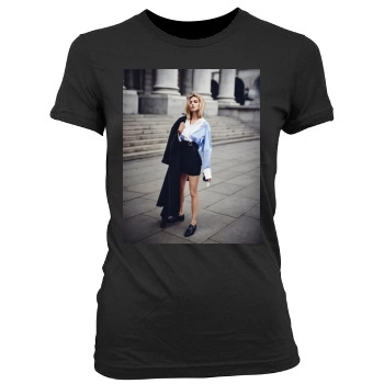 Anja Rubik Women's Junior Cut Crewneck T-Shirt