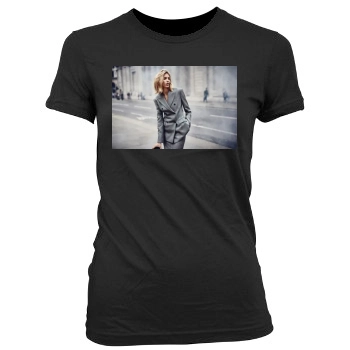 Anja Rubik Women's Junior Cut Crewneck T-Shirt