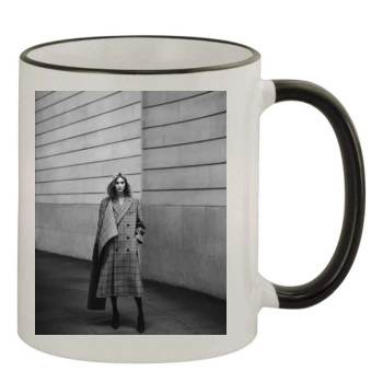 Anja Rubik 11oz Colored Rim & Handle Mug