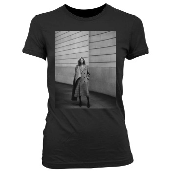 Anja Rubik Women's Junior Cut Crewneck T-Shirt