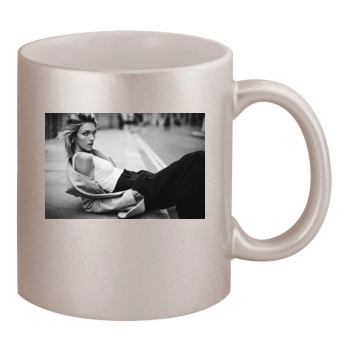 Anja Rubik 11oz Metallic Silver Mug