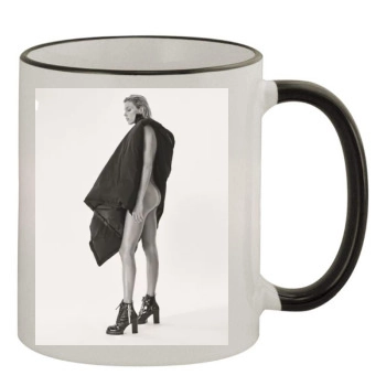 Anja Rubik 11oz Colored Rim & Handle Mug