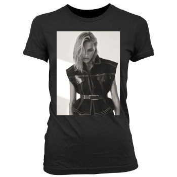 Anja Rubik Women's Junior Cut Crewneck T-Shirt