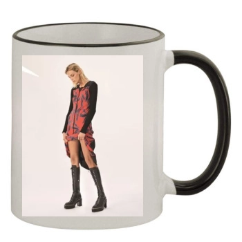 Anja Rubik 11oz Colored Rim & Handle Mug