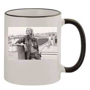 Anja Rubik 11oz Colored Rim & Handle Mug