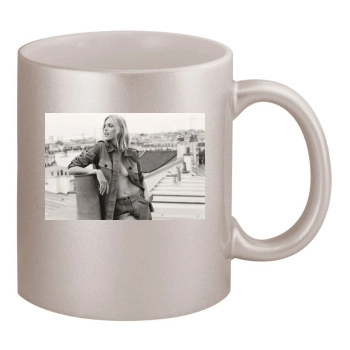 Anja Rubik 11oz Metallic Silver Mug