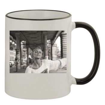 Anja Rubik 11oz Colored Rim & Handle Mug