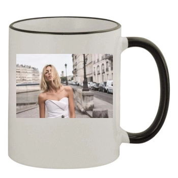 Anja Rubik 11oz Colored Rim & Handle Mug