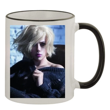 Scarlett Johansson 11oz Colored Rim & Handle Mug