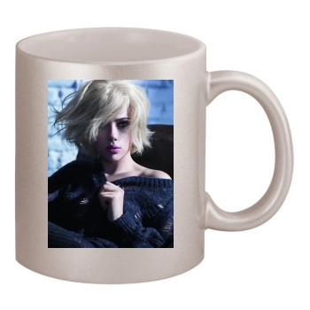 Scarlett Johansson 11oz Metallic Silver Mug