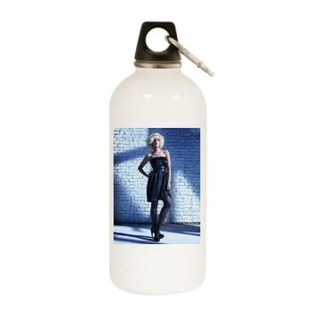 Scarlett Johansson White Water Bottle With Carabiner