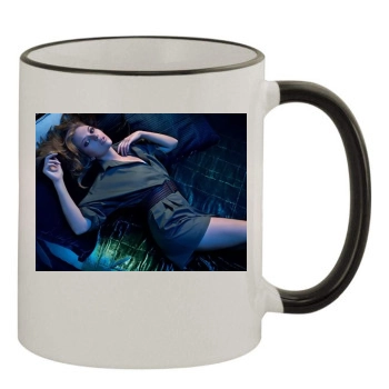 Scarlett Johansson 11oz Colored Rim & Handle Mug