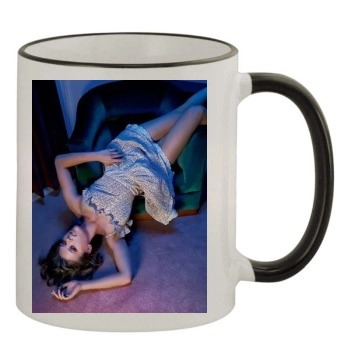 Scarlett Johansson 11oz Colored Rim & Handle Mug