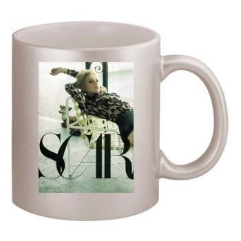 Scarlett Johansson 11oz Metallic Silver Mug