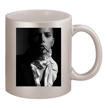 Scarlett Johansson 11oz Metallic Silver Mug