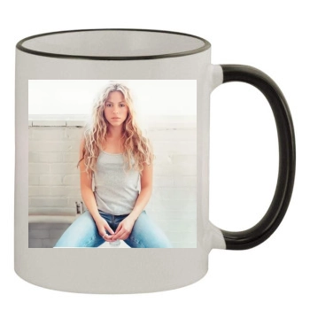 Shakira 11oz Colored Rim & Handle Mug