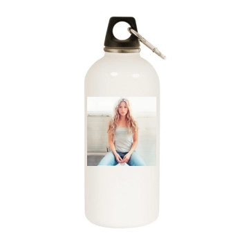 Shakira White Water Bottle With Carabiner