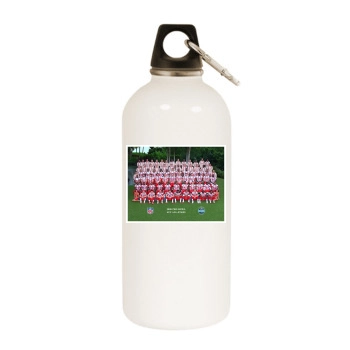 Houston Texans White Water Bottle With Carabiner