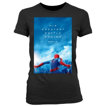 The Amazing Spider-Man 2 (2014) Women's Junior Cut Crewneck T-Shirt