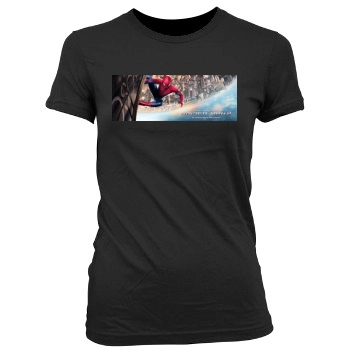 The Amazing Spider-Man 2 (2014) Women's Junior Cut Crewneck T-Shirt