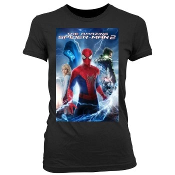 The Amazing Spider-Man 2 (2014) Women's Junior Cut Crewneck T-Shirt