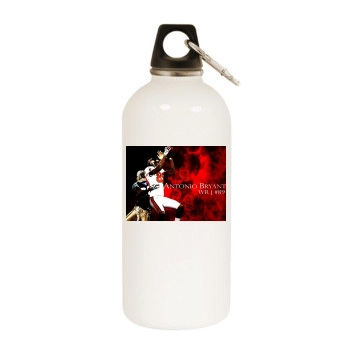 Tampa Bay Buccaneers White Water Bottle With Carabiner