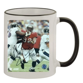 Tampa Bay Buccaneers 11oz Colored Rim & Handle Mug