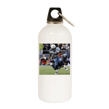 Tennessee Titans White Water Bottle With Carabiner