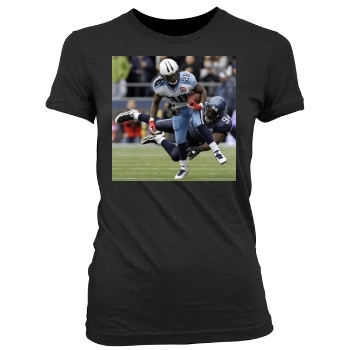 Tennessee Titans Women's Junior Cut Crewneck T-Shirt