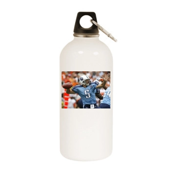 Tennessee Titans White Water Bottle With Carabiner