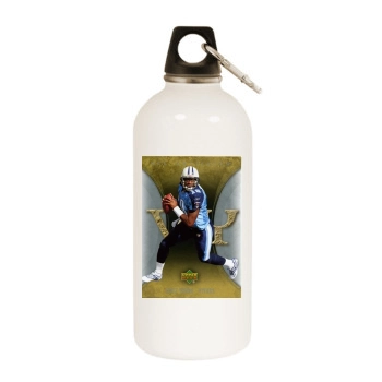 Tennessee Titans White Water Bottle With Carabiner