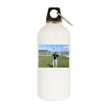 Adam Lind White Water Bottle With Carabiner