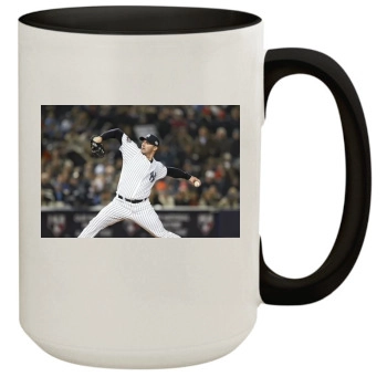 Andy Pettitte 15oz Colored Inner & Handle Mug