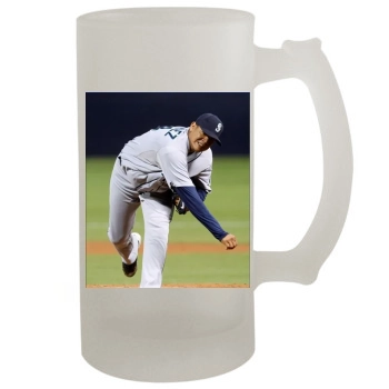 Felix Hernandez 16oz Frosted Beer Stein