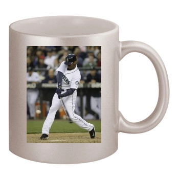 Seattle Mariners 11oz Metallic Silver Mug