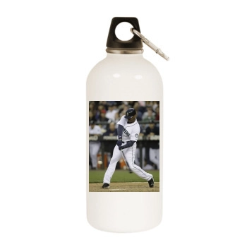 Seattle Mariners White Water Bottle With Carabiner