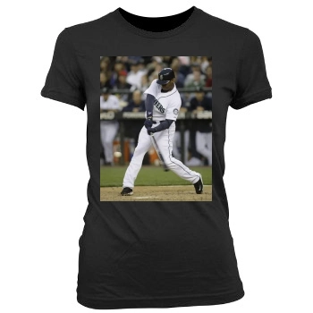 Seattle Mariners Women's Junior Cut Crewneck T-Shirt