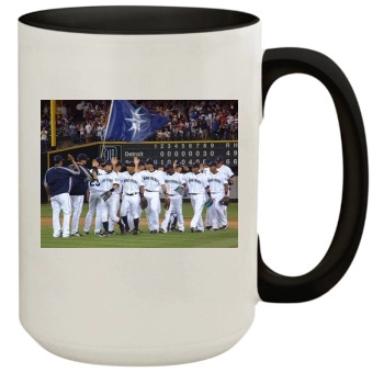 Seattle Mariners 15oz Colored Inner & Handle Mug