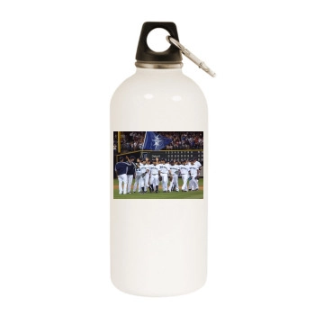 Seattle Mariners White Water Bottle With Carabiner