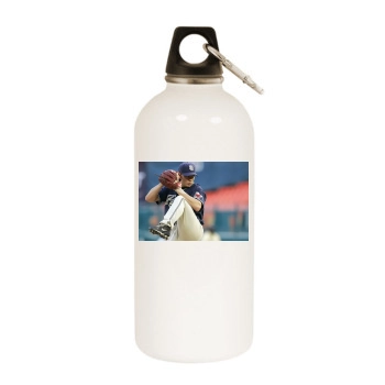 Tampa Bay Rays White Water Bottle With Carabiner