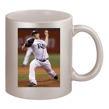 Tampa Bay Rays 11oz Metallic Silver Mug