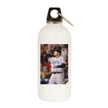 Tampa Bay Rays White Water Bottle With Carabiner