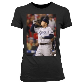 Tampa Bay Rays Women's Junior Cut Crewneck T-Shirt