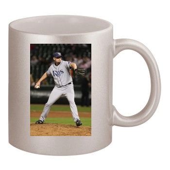 Tampa Bay Rays 11oz Metallic Silver Mug